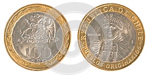 100 Chilean Pesos coin