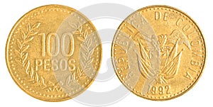 100 Chilean Pesos coin photo
