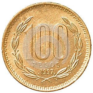 100 chilean pesos coin