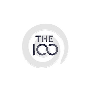 100 company logo vector