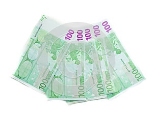 100 euro bills euro banknotes money. European Union Currency