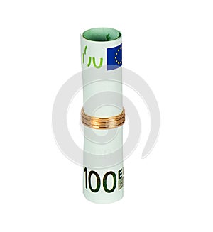 100 euro with wedding ring