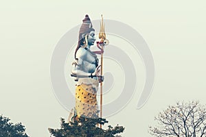 The 100 foot Lord Shiva Statue. Haridwar. India.