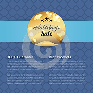 100 Guarantee Best Products Holidays Sale Poster