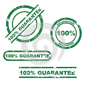 100% guarantee stamp set