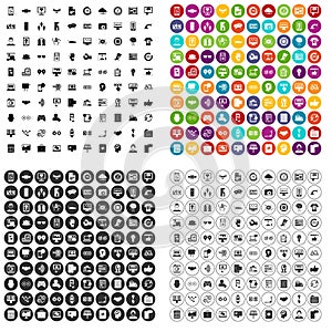 100 interface icons set vector variant