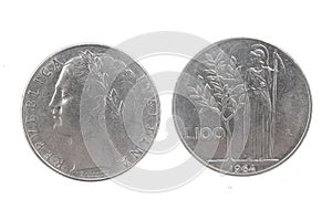 100 lira, 1964 italian currency