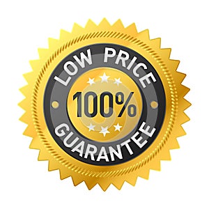 100% low price guarantee sticker