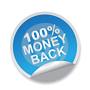 100 money back label