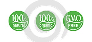 100 natural, 100 organic, 100 vegan icons