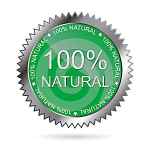 100% natural label