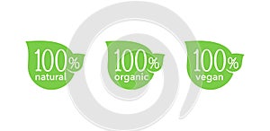 100 natural, organic, vegan icons