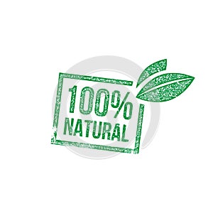 100% natural rubber stamp