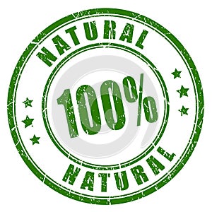 100 natural rubber stamp