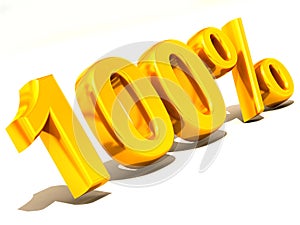 100 percent. 3d