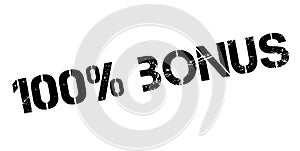 100 percent bonus rubber stamp