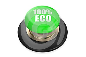 100 percent Eco green pushbutton