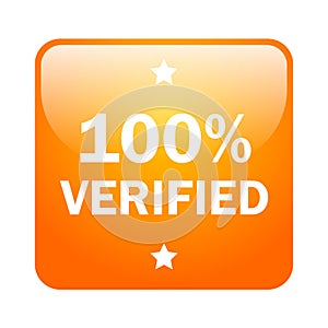 100 percent verified button