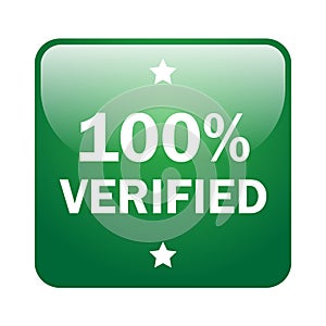 100 percent verified button