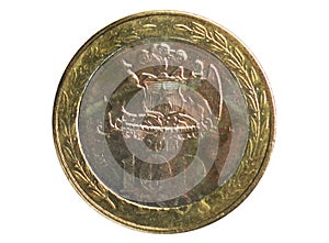 100 Pesos coin, Bank of Chile. 1975~Today - Pesos CLP serie, Obverse, 2014