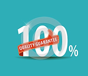 100% quality Guarantee label/ sign/ icon.