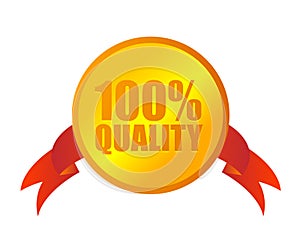 100% quality medal