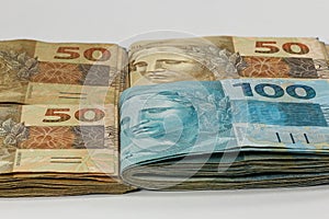 100 Real Money Notes from Brazil