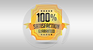 100% Satisfaction Guarantee Seal Design Illustrated