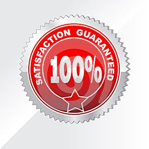 100% Satisfaction Guaranteed label