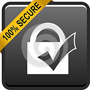 100 secure web button