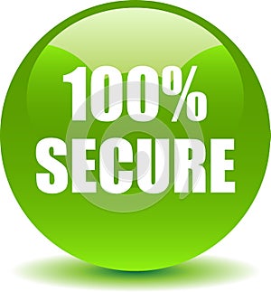 100 secure web button