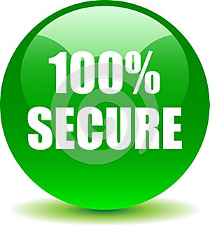 100 secure web button