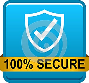 100 secure web button