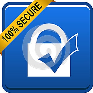 100 secure web button