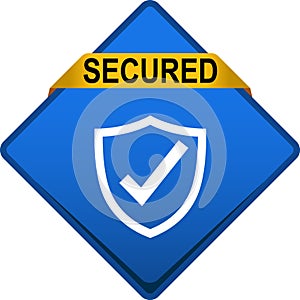 100 secure web button