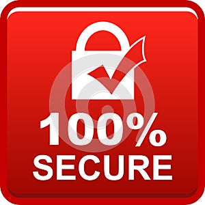 100 secure web button