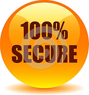 100 secure web button