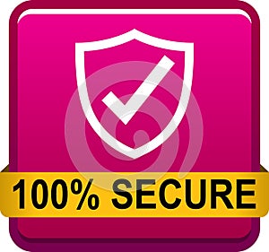 100 secure web button