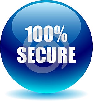 100 secure web button