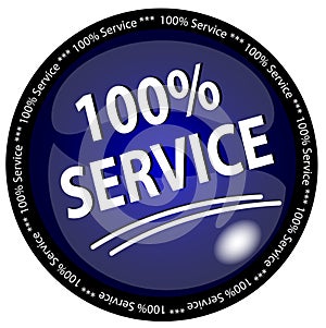 100% Service Button