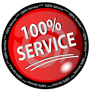 100% Service Button