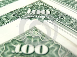 100 shares stock certificate