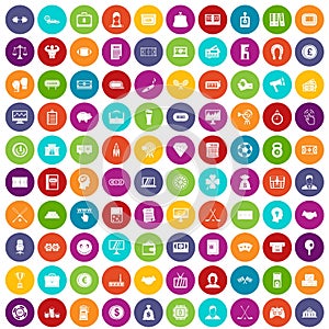 100 sweepstakes icons set color