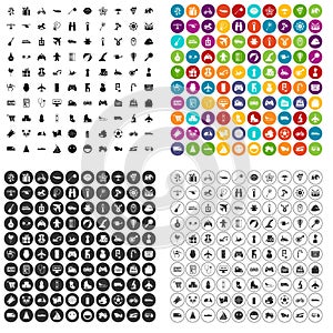 100 toys for kids icons set vector variant