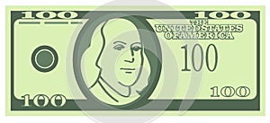 100 U.S. Dollars Banknote (Vector)