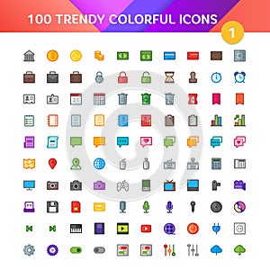 100 Universal Icons set 1