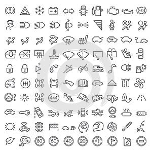 100 vector icons set