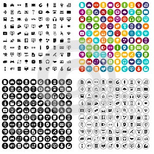 100 website icons set vector variant