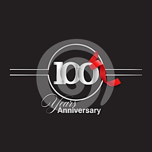 100 Year Anniversary celebration Vector Template Design Illustration