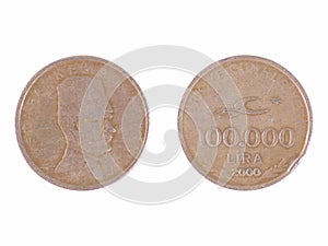 100000 Turkish liras